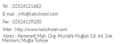 Halc Hotel telefon numaralar, faks, e-mail, posta adresi ve iletiim bilgileri